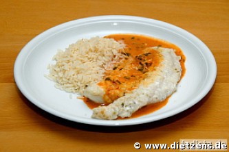 Fisch in Kokossauce