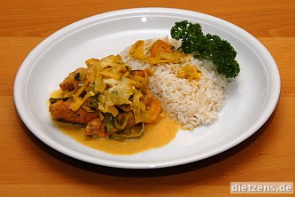 Hühnercurry mit Aprikosen