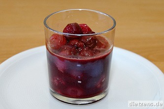 Kirschkompott mit Schokolade