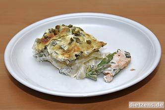 Spargel-Lachs-Lasagne
